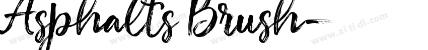 Asphalts Brush字体转换